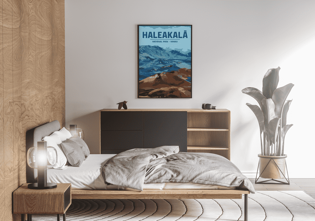 Haleakalā National Park Print | Vintage Style