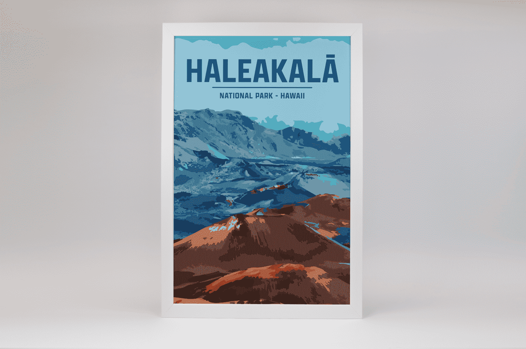 Haleakalā National Park Print | Vintage Style