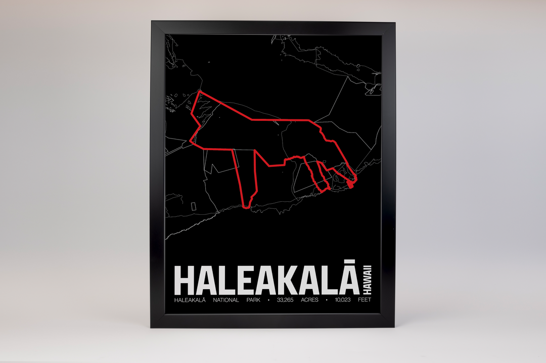 Haleakalā National Park – Perimeter Map Print