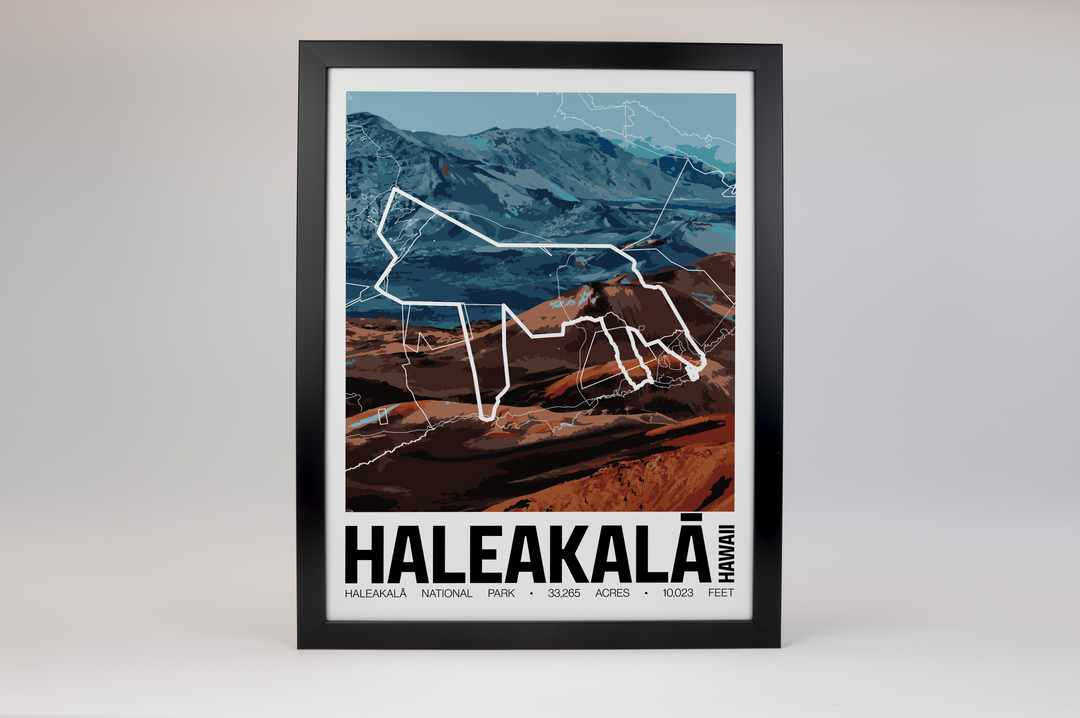 Haleakalā National Park – Perimeter Map Print