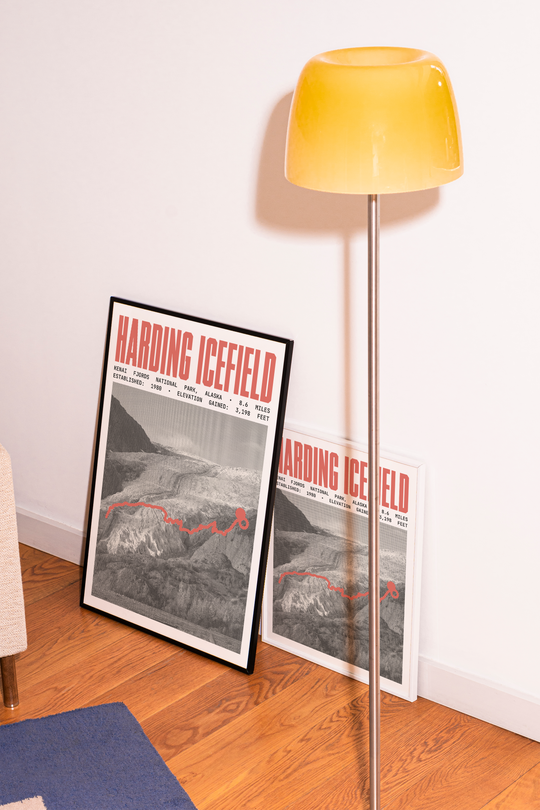 Harding Icefield Trail Poster | Kenai Fjords National Park Prints