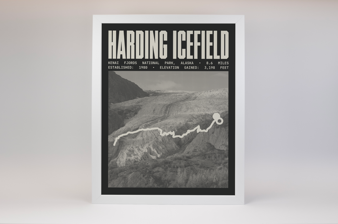 Harding Icefield Trail Poster | Kenai Fjords National Park Prints