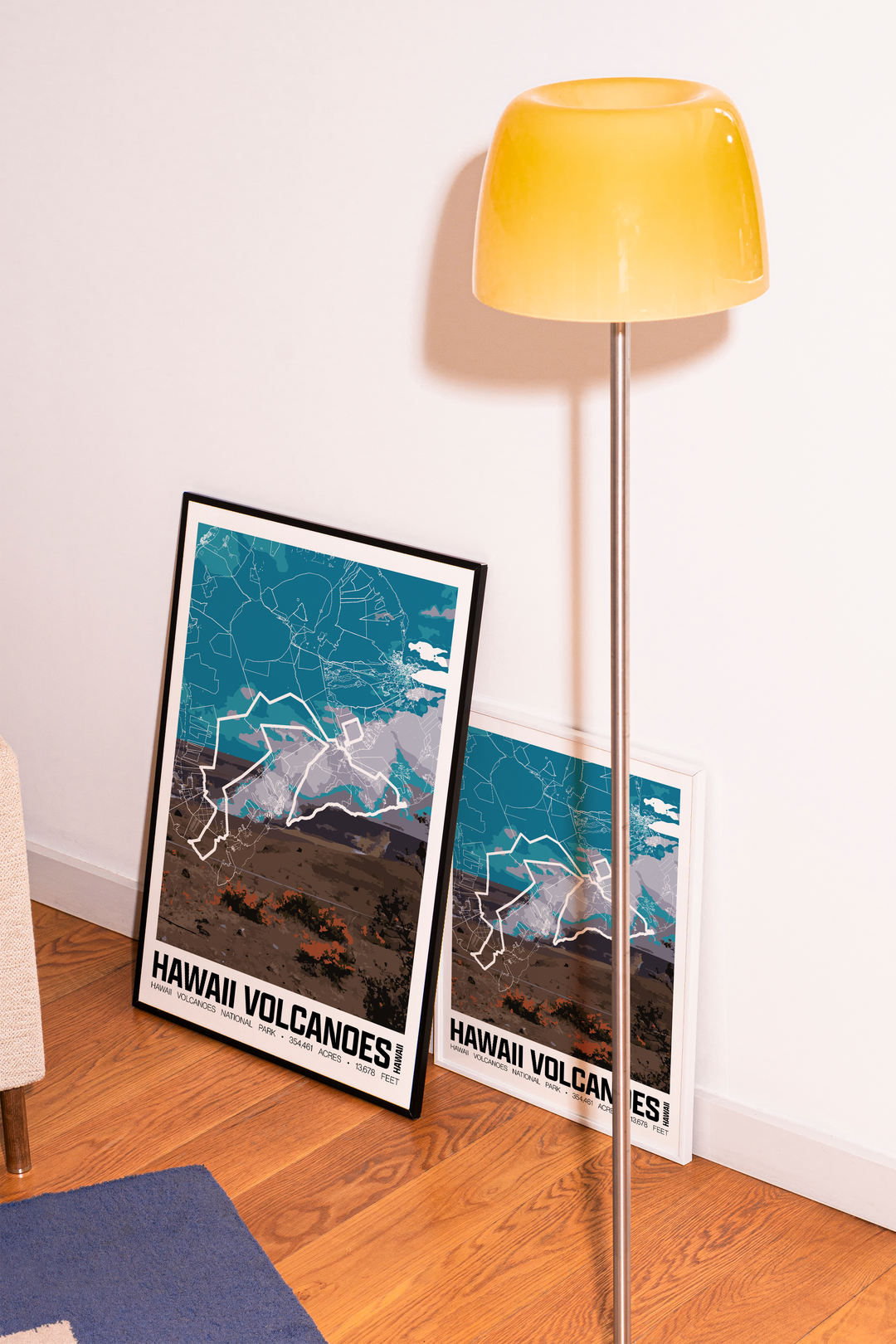 Hawaii Volcanoes National Park – Perimeter Map Print