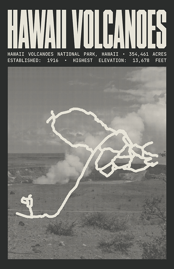 Hawaii Volcanoes National Park Poster