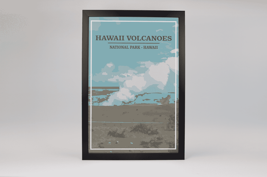 Hawaii Volcanoes National Park Print | Vintage Style
