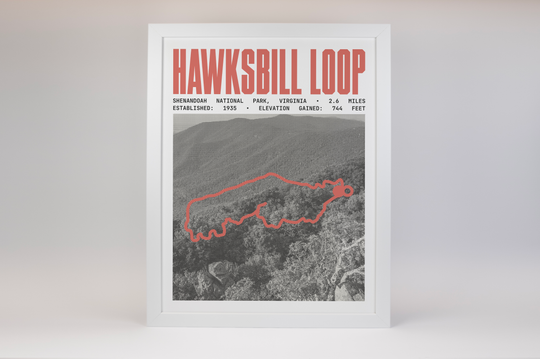 Hawksbill Loop Trail Poster | Shenandoah National Park Prints