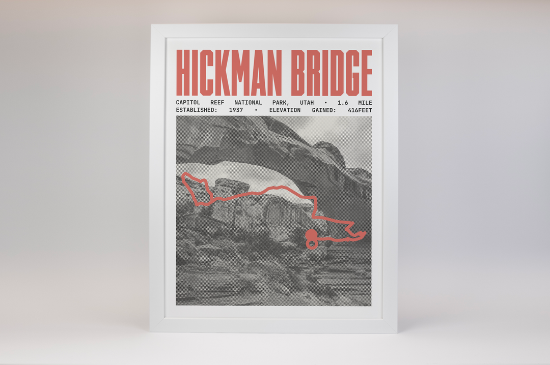 Hickman Bridge Trail Poster | Capitol Reef National Park Prints