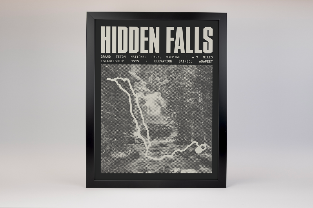 Hidden Falls Poster | Grand Teton National Prints