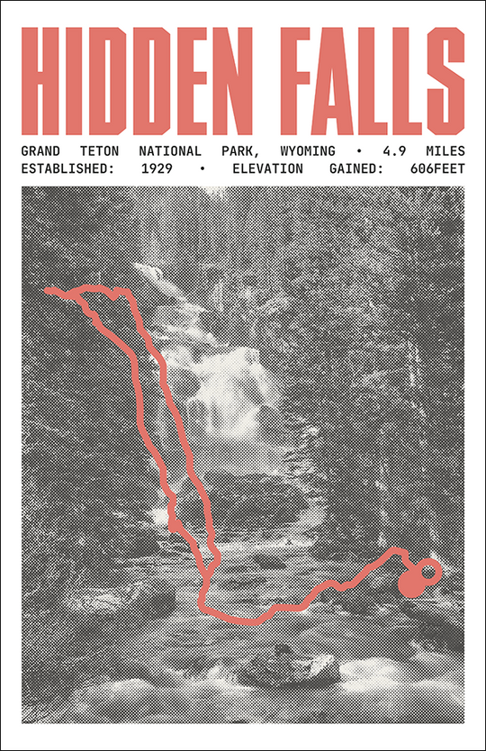 Hidden Falls Poster | Grand Teton National Prints