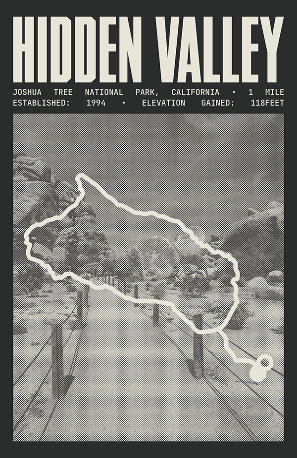 Hidden Valley Poster | Joshua Tree National Park Prints