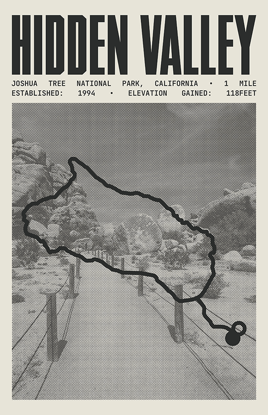 Hidden Valley Poster | Joshua Tree National Park Prints