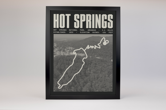 Hot Springs Mountain Trail Poster | Hot Springs National Park Prints