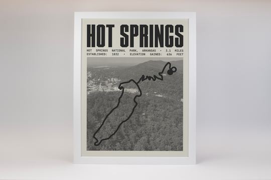 Hot Springs Mountain Trail Poster | Hot Springs National Park Prints