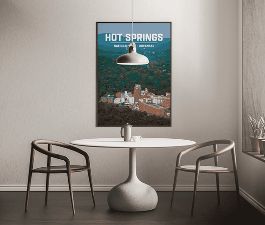 Hot Springs National Park Print | Vintage Style