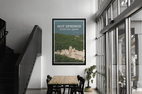 Hot Springs National Park Print | Vintage Style