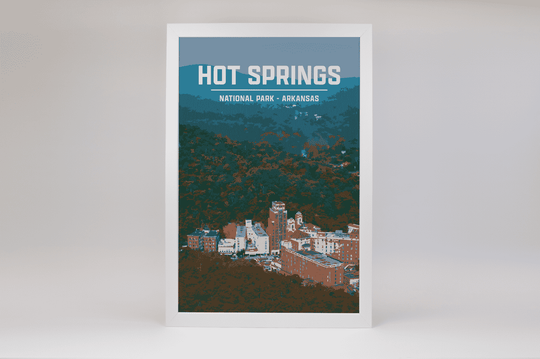 Hot Springs National Park Print | Vintage Style
