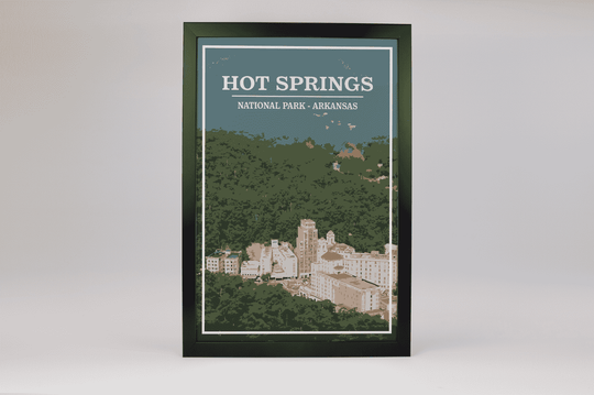 Hot Springs National Park Print | Vintage Style
