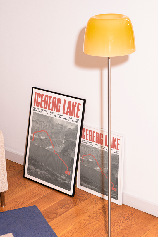 Iceberg Lake Poster | Glacier National Park Prints