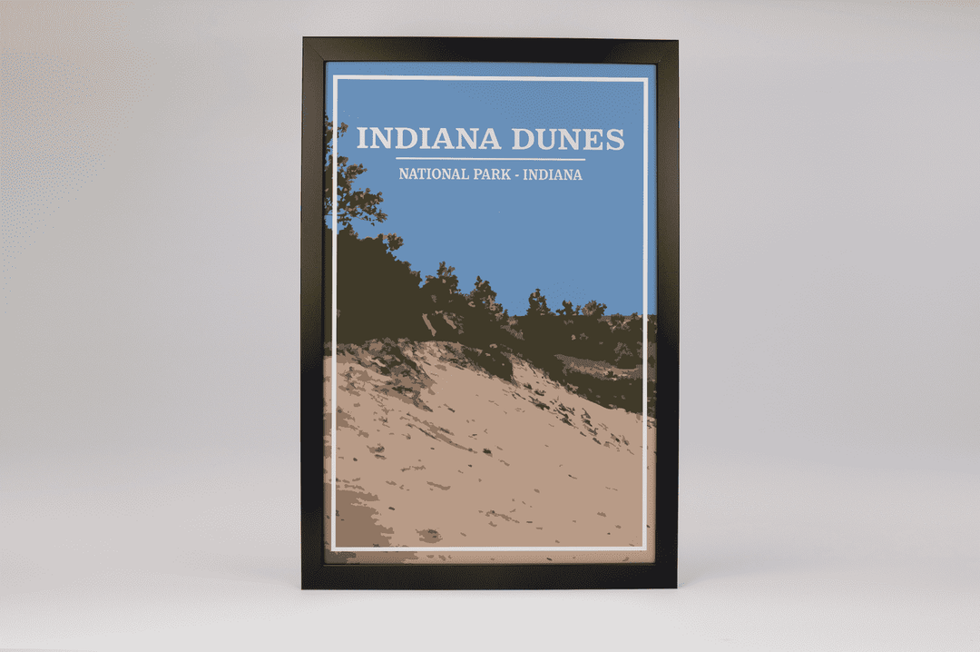 Indiana Dunes National Park Print | Vintage Style