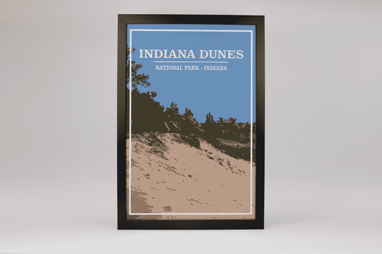 Indiana Dunes National Park Print | Vintage Style