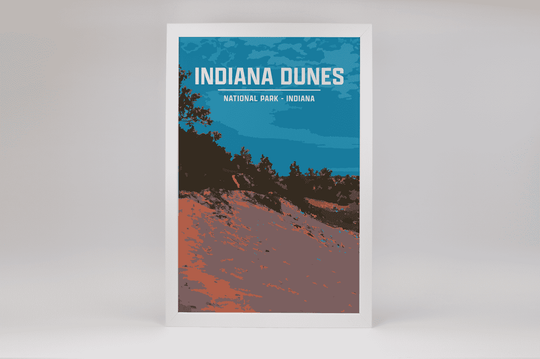 Indiana Dunes National Park Print | Vintage Style