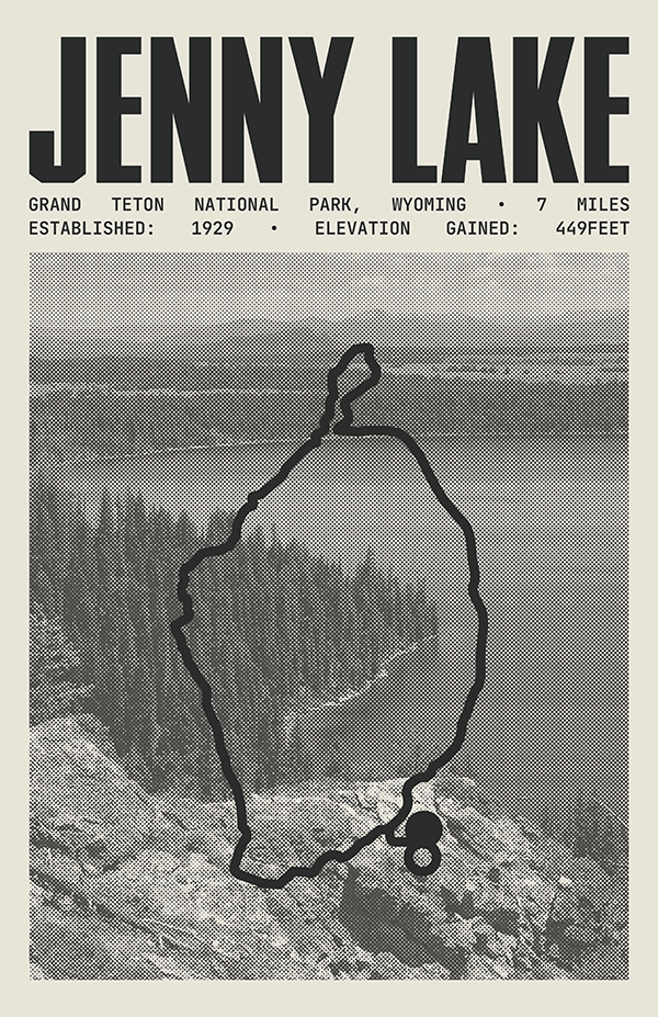 Jenny Lake Trail Poster | Grand Teton National Park Prints