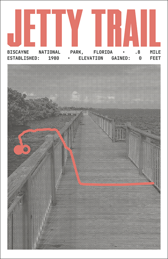 Jetty Trail Poster | Biscayne National Park Prints