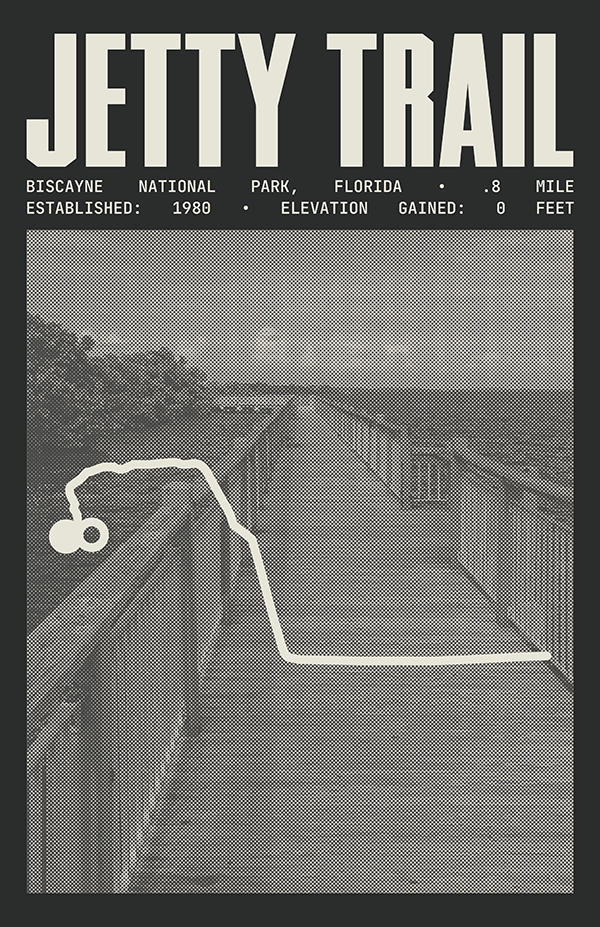 Jetty Trail Poster | Biscayne National Park Prints