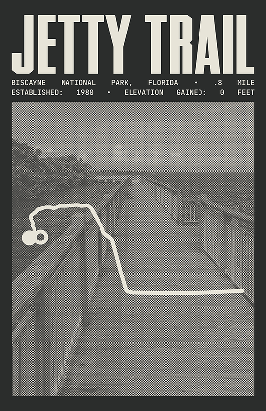 Jetty Trail Poster | Biscayne National Park Prints