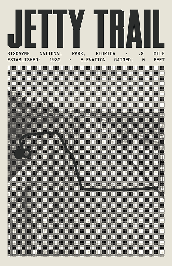 Jetty Trail Poster | Biscayne National Park Prints