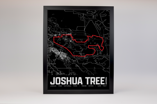 Joshua Tree National Park – Perimeter Map Print