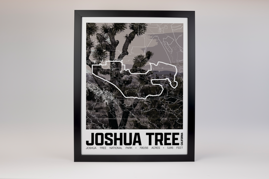 Joshua Tree National Park – Perimeter Map Print