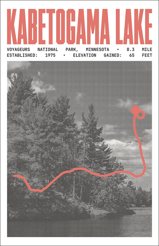 Kabetogama Lake Overlook Trail Poster | Voyageurs National Park Prints