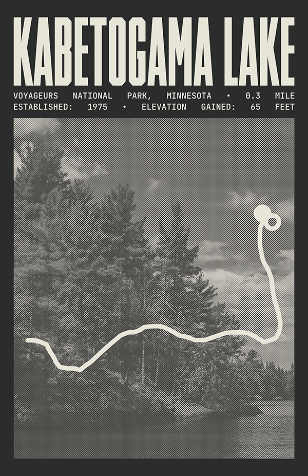 Kabetogama Lake Overlook Trail Poster | Voyageurs National Park Prints