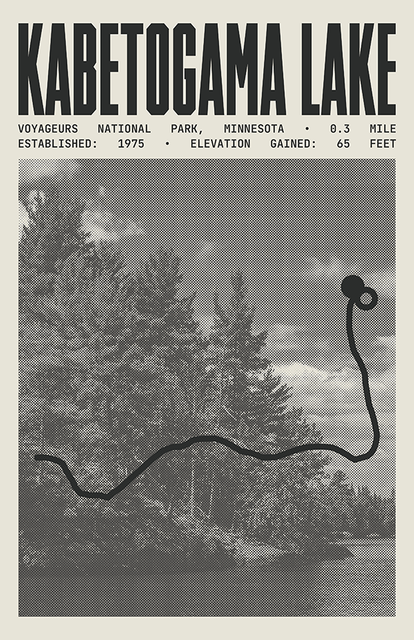 Kabetogama Lake Overlook Trail Poster | Voyageurs National Park Prints