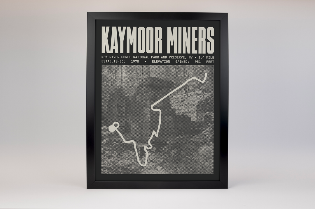 Kaymoor Miners Trail Poster | New River Gorge National Park and Preserve Prints