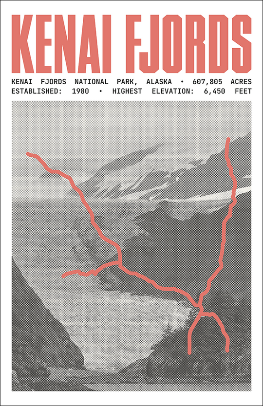 Kenai Fjords National Park Poster