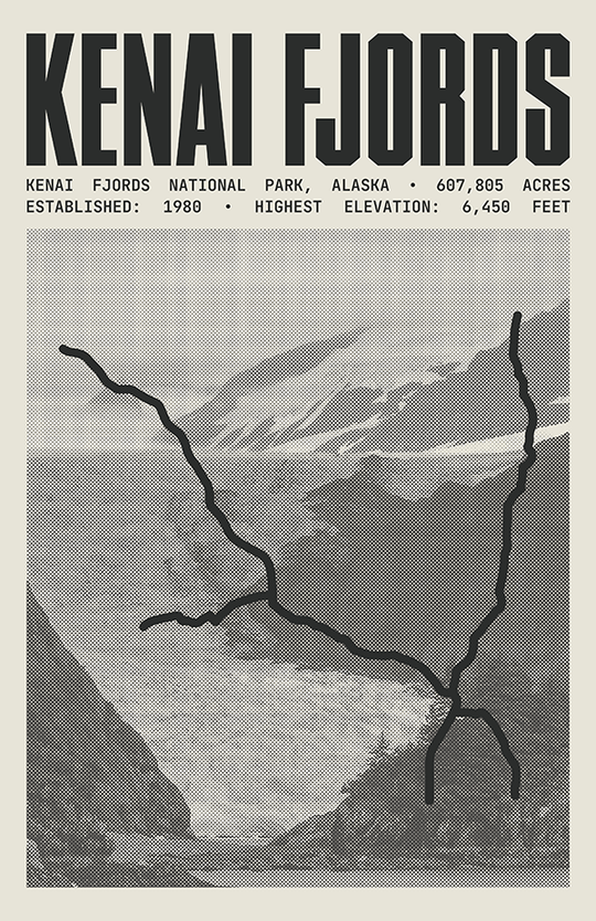 Kenai Fjords National Park Poster