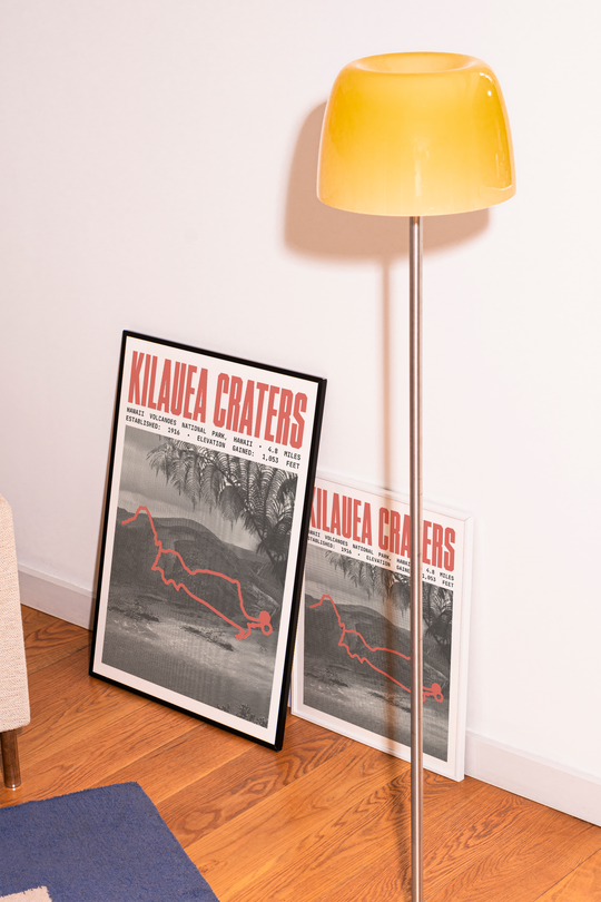 Kilauea Craters Trail Poster | Hawaii Volcanoes National Park Prints