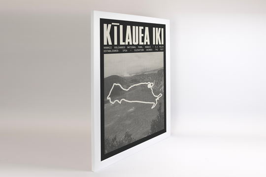 Kīlauea Iki & Crater Rim Trail Poster | Hawaii Volcanoes National Park Prints