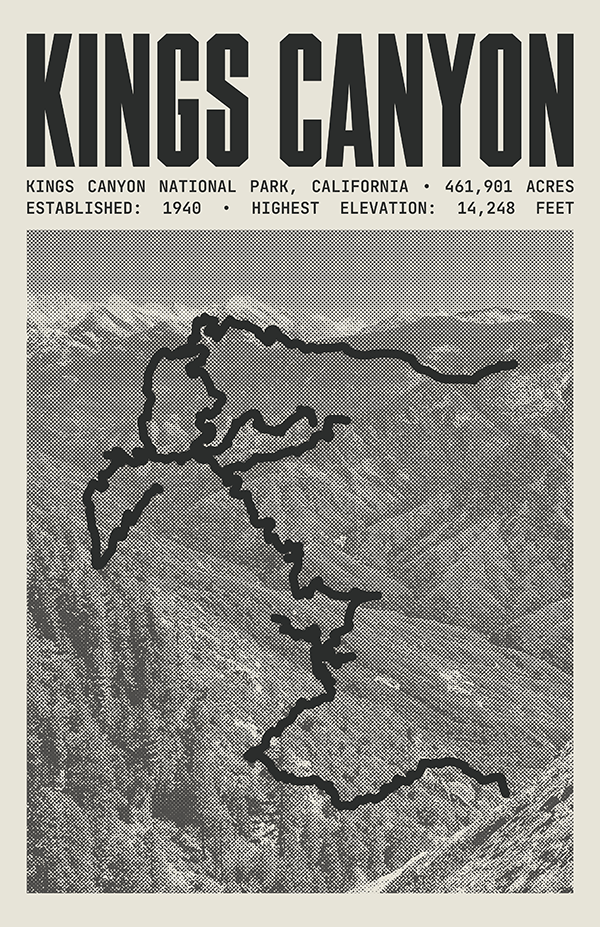 Kings Canyon National Park Poster