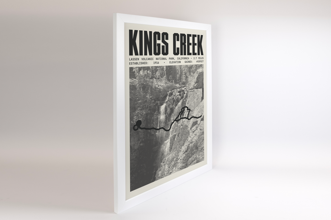 Kings Creek Falls Trail Poster | Lassen Volcanic National Park Prints