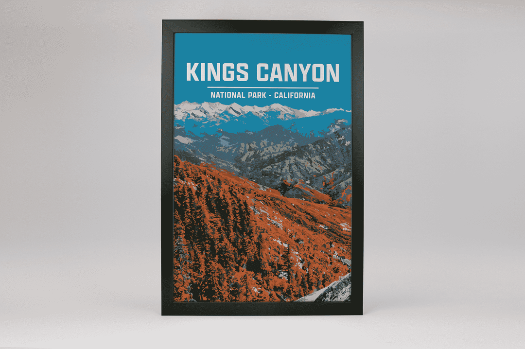 Kings Canyon National Park Print | Vintage Style