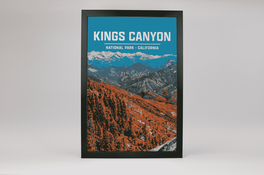 Kings Canyon National Park Print | Vintage Style