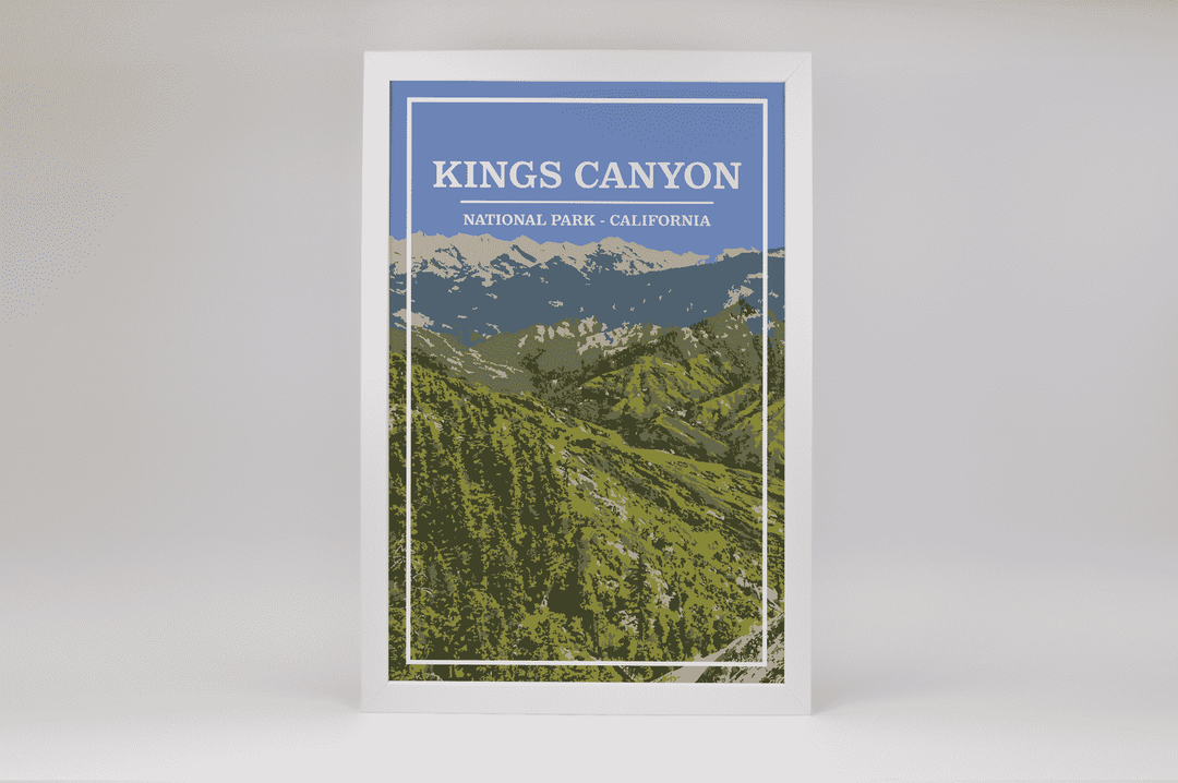 Kings Canyon National Park Print | Vintage Style