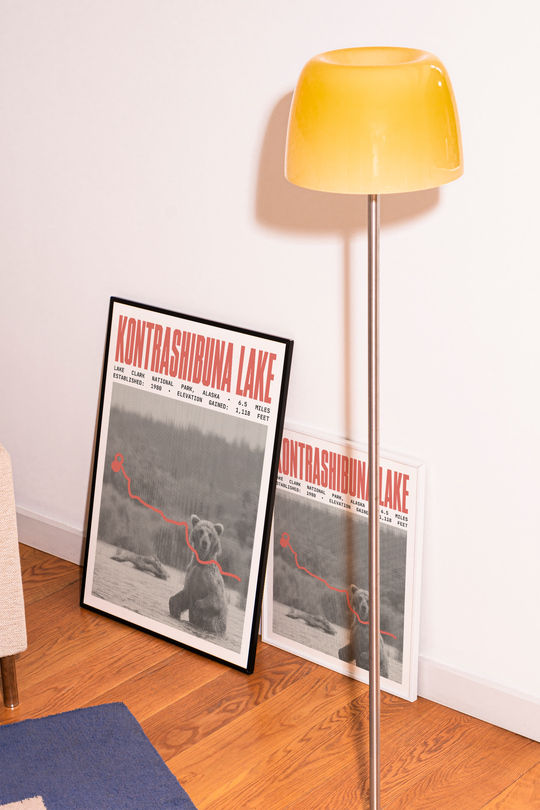 Kontrashibuna Lake Poster | Lake Clark National Park Prints