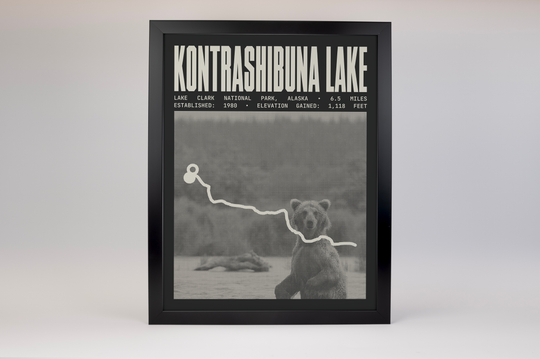 Kontrashibuna Lake Poster | Lake Clark National Park Prints