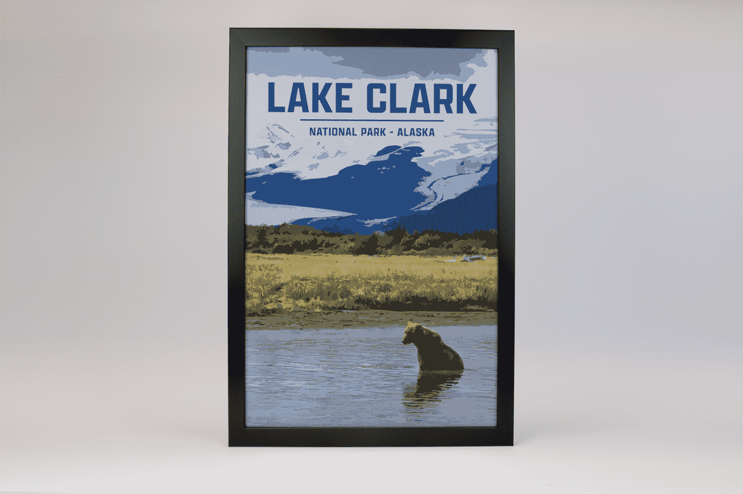 Lake Clark National Park Print | Vintage Style