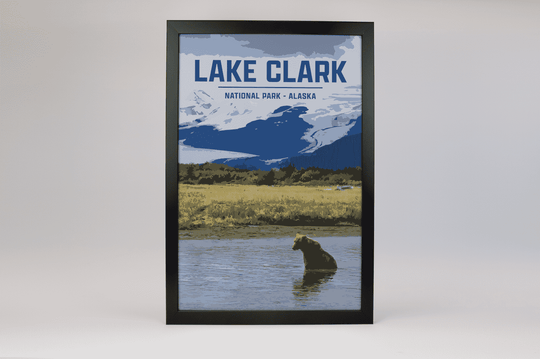 Lake Clark National Park Print | Vintage Style