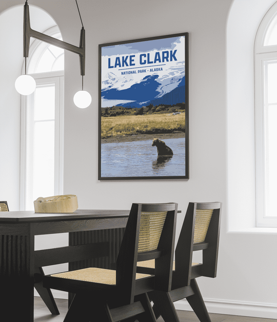 Lake Clark National Park Print | Vintage Style